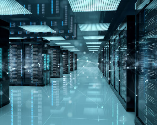 Connection,Network,In,Dark,Servers,Data,Center,Room,Storage,Systems